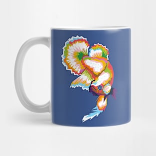 Betta fish popart Mug